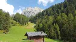 Blick hinauf zum Seceda